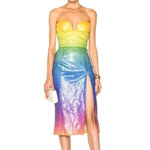 CUSHNIE‎ ET OCHS Sequin Samantha Dress Women's Size 0